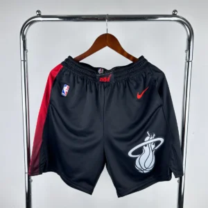 מכנסי NBA מיאמי היט שחור