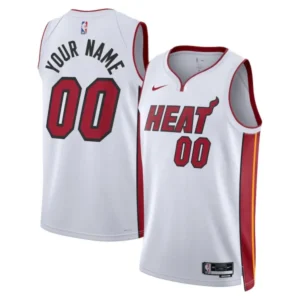 גופיית NBA - מיאמי היט לבנה